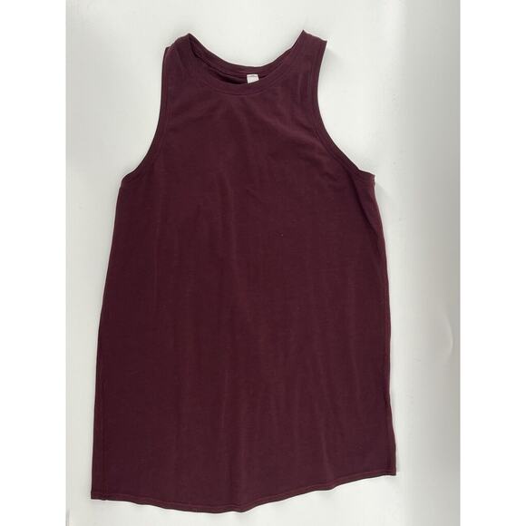 Lululemon Size 4 Athletic Top Open Up Tank Women Maroon Red Sleeveless Open Back - Picture 1 of 7